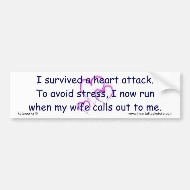 I now run when my wife calls. bumper sticker (Front)