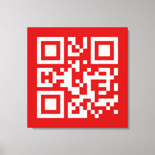 I❤NY -- QR Code Canvas Print