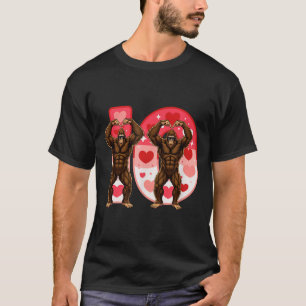 I-o Couples Matching Funny Bigfoot In Midwestern V T-Shirt