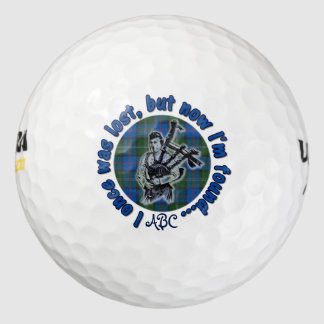 I Once Was Lost But Now I'm Found - Fun Golfball Golf Balls