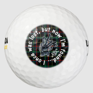 I Once Was Lost But Now I'm Found - Fun Golfball Golf Balls