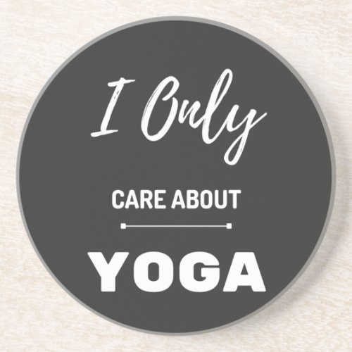 I Only Care About Yoga T_Shirt Baby Blanket Throw  Coaster