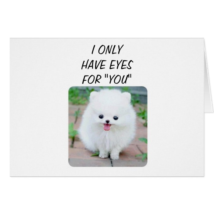 I ONLY HAVE EYES FOR "YOU" ANNIVERSARY LOVE GREETING CARD