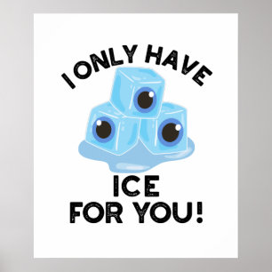 I Only Have Ice For You Funny Eye Pun Poster