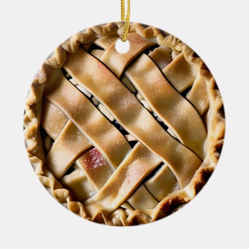 I Only Have Pies for You  Funny Apple Pie Pun Ceramic Ornament
