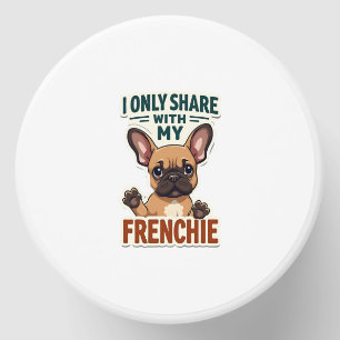 I Only Share With My Frenchie Vintage French Bulld Mini Candle Favors