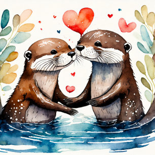 I Otterly Love you Acrylic Puzzle