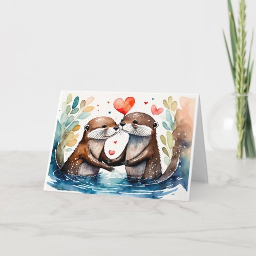 I otterly love you Anniversary Card