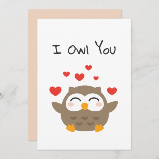 I Owl You Illustration (Front/Back)