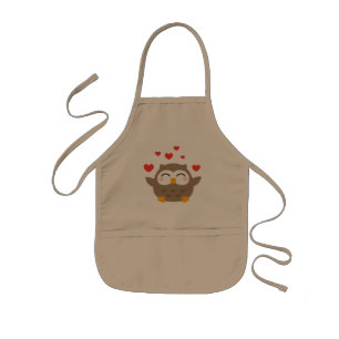I Owl You Illustration Kids' Apron