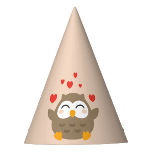 I Owl You Illustration Party Hat