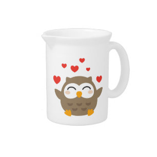 I Owl You Illustration Pitcher