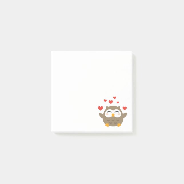 I Owl You Illustration Post-it Notes (Front)