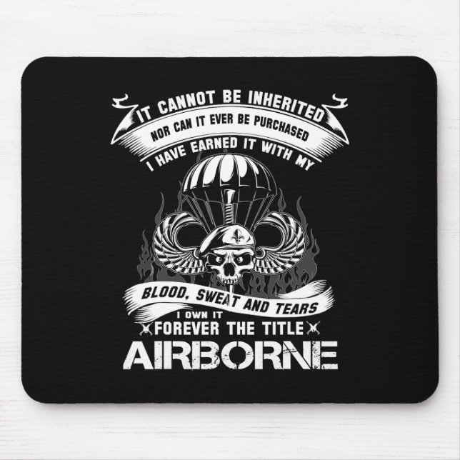 I Own-it Forever The Title Airborne Army Ranger Ve Mouse Pad (Front)