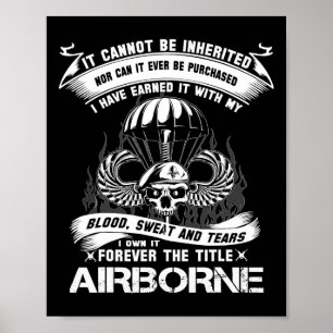 I Own-it Forever The Title Airborne Army Ranger Ve Poster