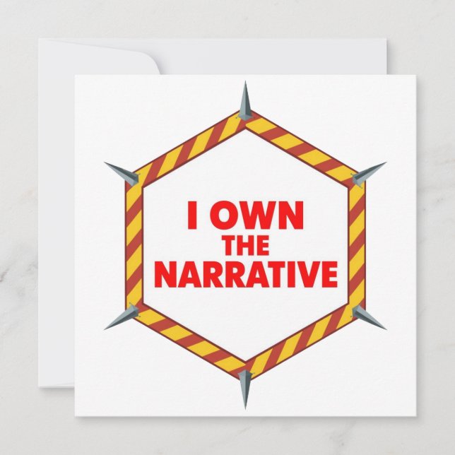 I Own The Narrative Invitation (Front)
