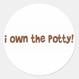 I own the potty classic round sticker
