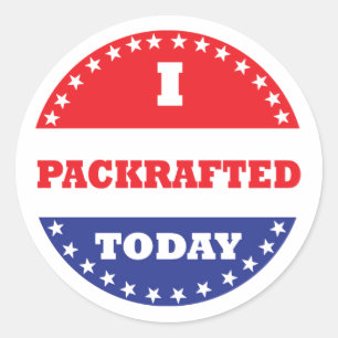 I Packrafted Today Classic Round Sticker