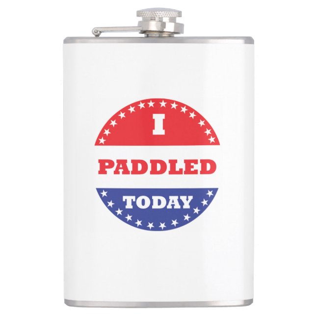 I Paddled Today Flask (Front)