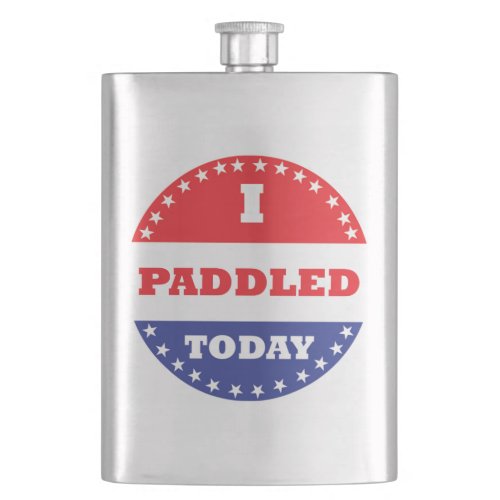I Paddled Today Hip Flask