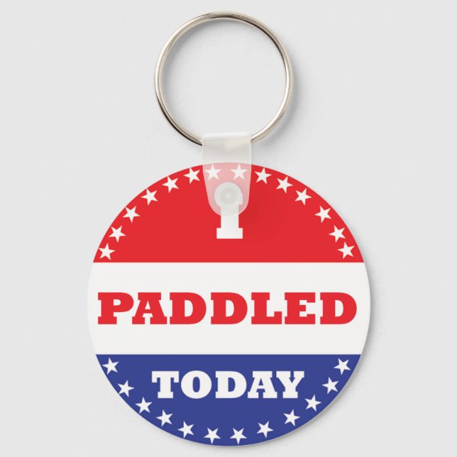 I Paddled Today Keychain (Front)