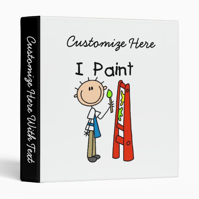 I Paint 3 Ring Binder (Front/Spine)