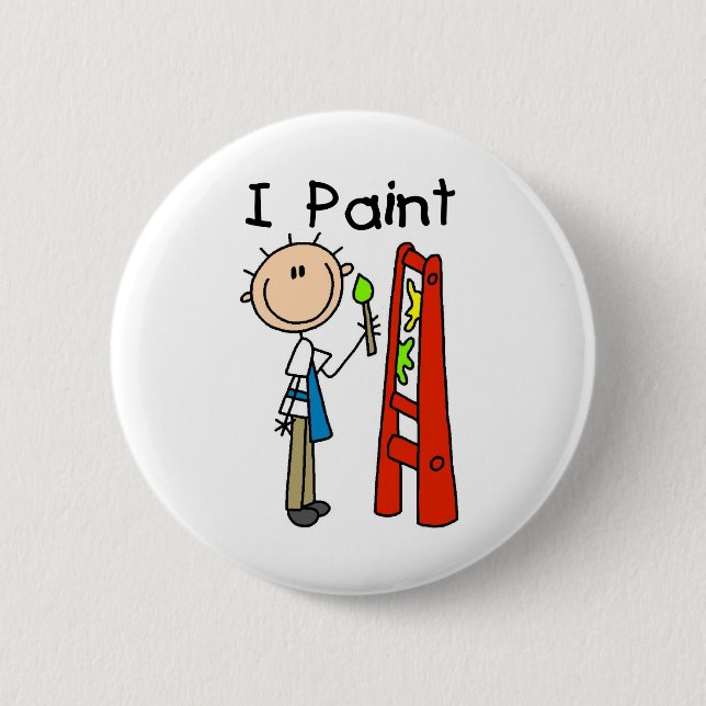 I Paint Button (Front)