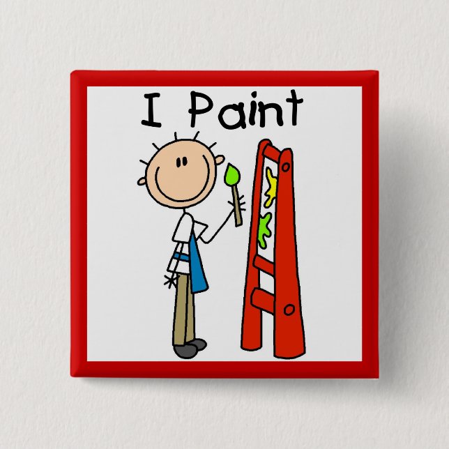 I Paint Pinback Button (Front)