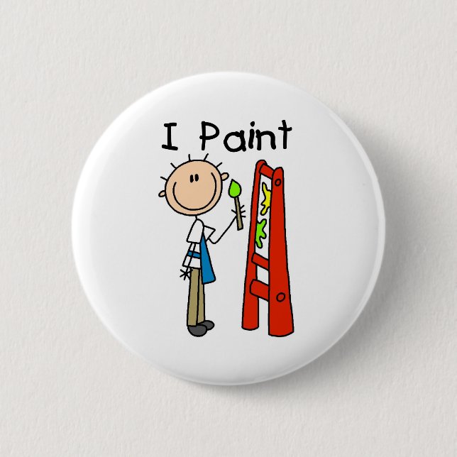 I Paint Pinback Button (Front)