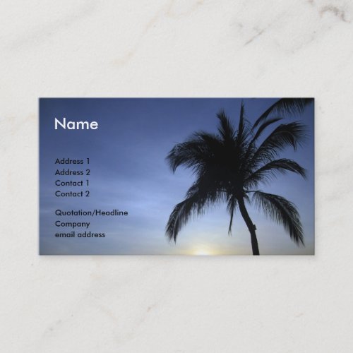 i palm business card templates