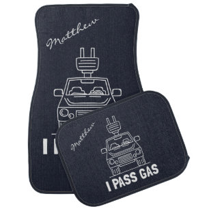 I Pass Gas Eco Electric Car Gag Floor Mat