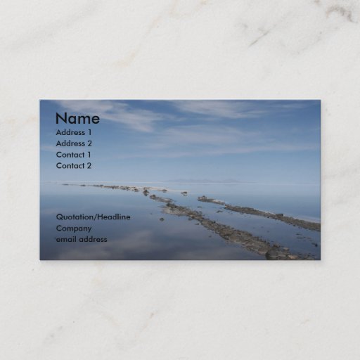 Customizable i path business cards