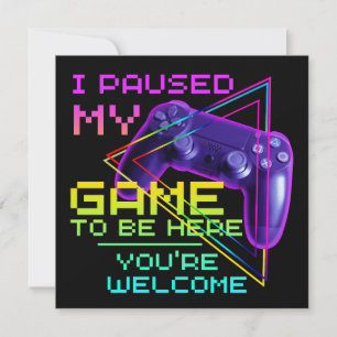 I PAUSED MY GAME TO BE HERE YOU'RE WELCOME