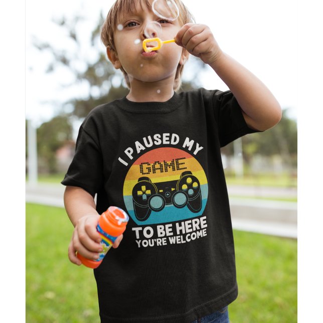 I Paused my Name To be Here Gamer T-Shirt (Creator Uploaded)