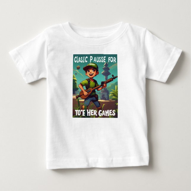 I Paused My Retro Gaming to Be Here" Funny T-Shirt (Front)