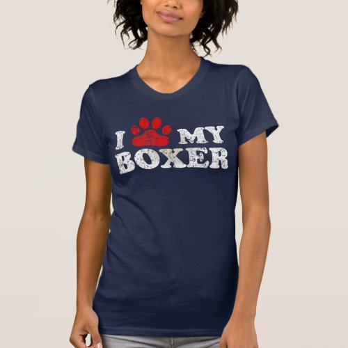 I paw my Boxer t shirt