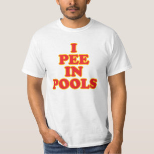 I pee in pools funny swimming summer vacation   T-Shirt