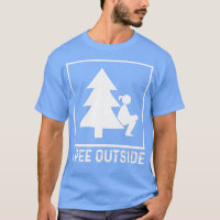 I Pee Outside Girl Sign Funny Camping Hiking Outdo