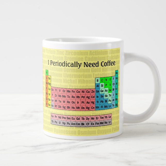 I Periodically Need Coffee Large Coffee Mug (Right)