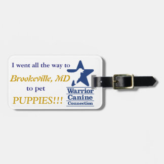 I Pet Puppies! Luggage Tag