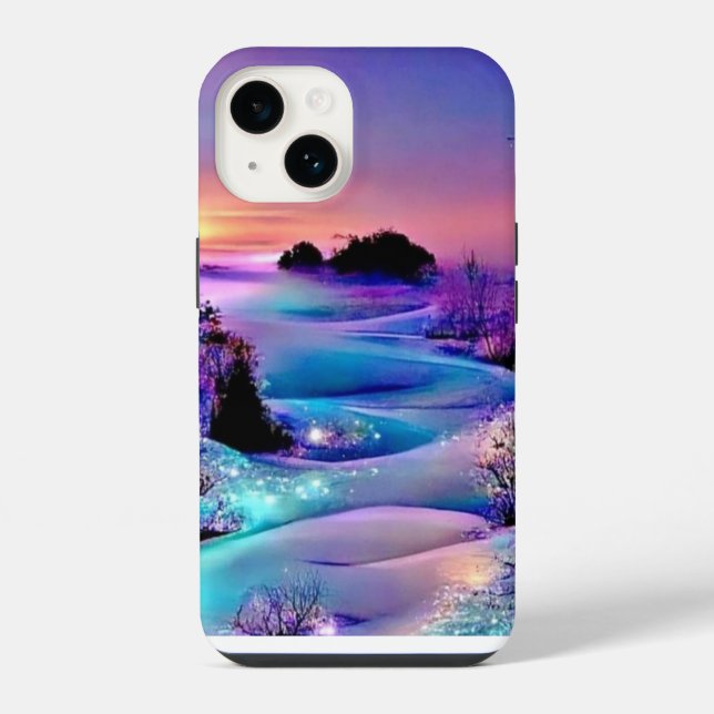 I phon 14 cover: nature view design  iPhone case (Back)