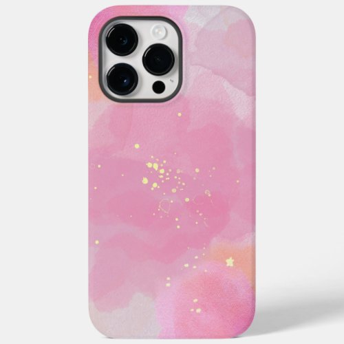 I phone 14pro pink colour Stars case 