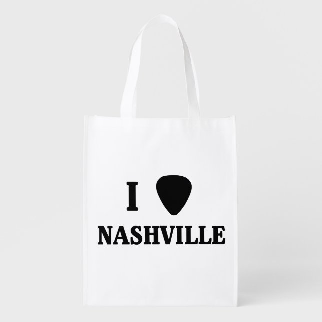 I Pick Nashville Grocery Bag (Front)