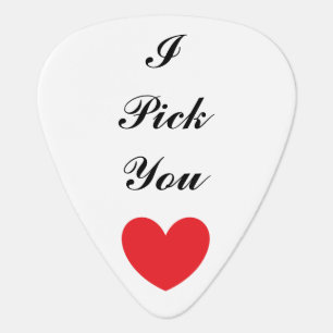 "I Pick You" Personalized Guitar Pick