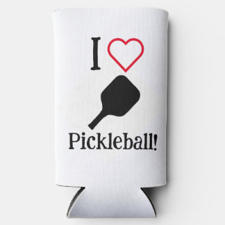 I ❤️ Pickleball! Seltzer Can Cooler
