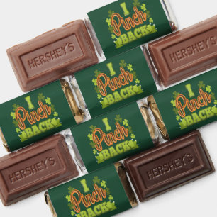 I Pinch Back St Patrick's Day Clover Leaves Gag Hershey's Miniatures