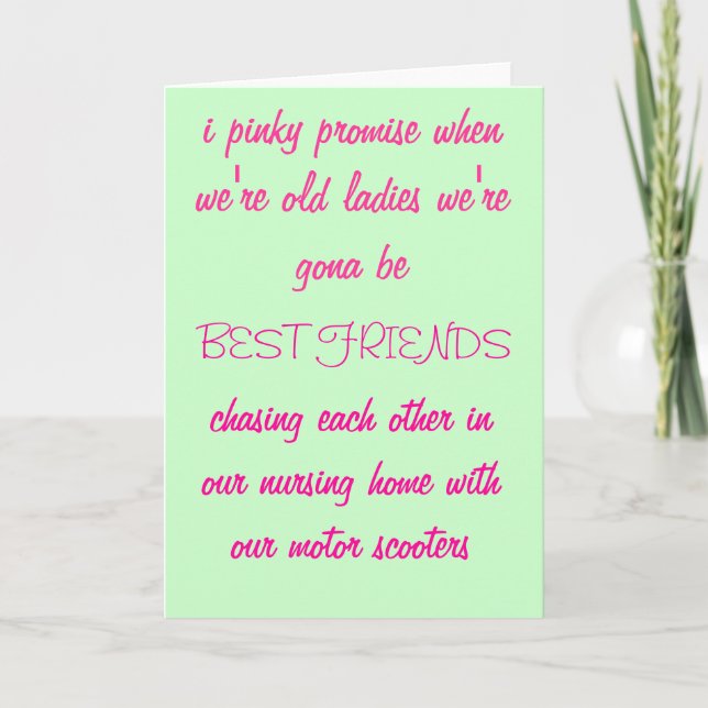 i pinky promise... Greetings Card (Front)