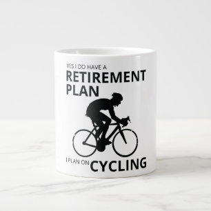 I plan on cycling when i retire giant coffee mug