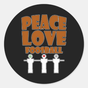 I Play at the Foosball Table Real Men dont spin Classic Round Sticker