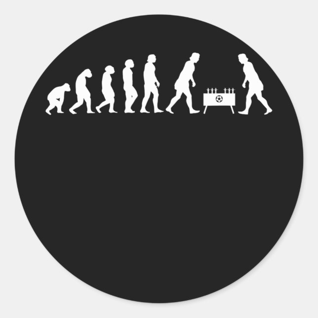 I Play at the Foosball Table Real Men dont spin  Classic Round Sticker (Front)